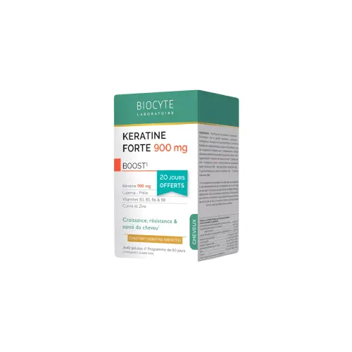 Biocyte Keratine Forte 900 mg Boost, 120 capcules